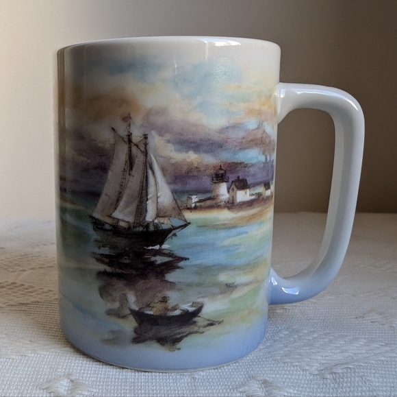 Otagiri Sailboat nautical theme coffee mug - Picture 1 of 5